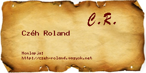 Czéh Roland névjegykártya